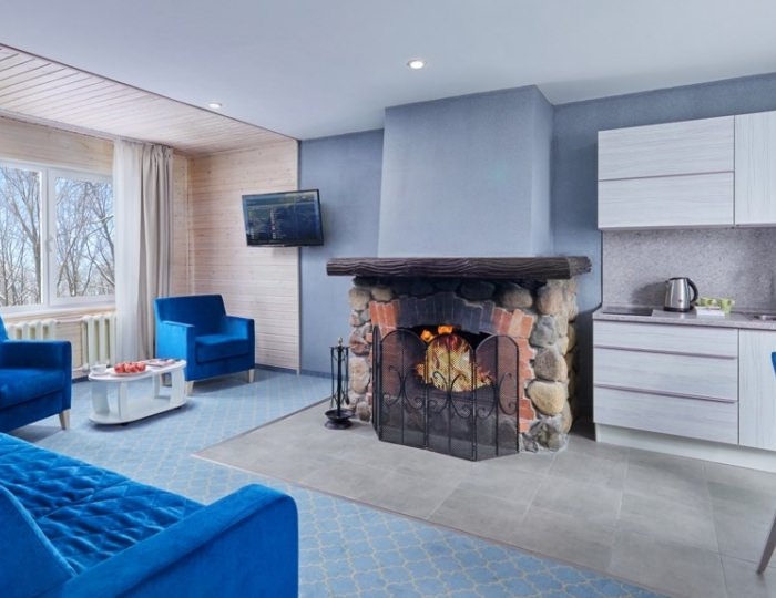 Двухкомнатный люкс с камином - Отель Country Resort / Кантри Резорт