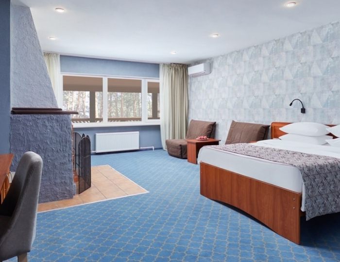 Однокомнатный люкс с камином/ Suite with fireplace - Отель Country Resort / Кантри Резорт